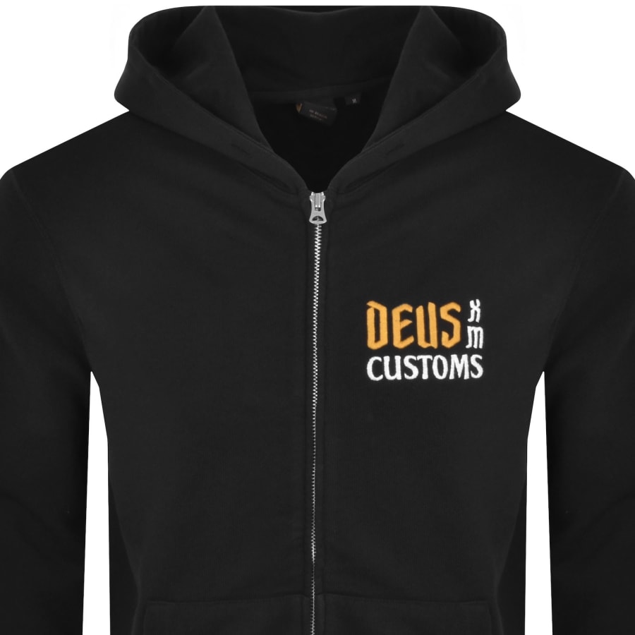 Deus Ex Machina Supporter Zip Hoodie Black